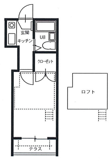 【間取り】 | パレス戸坂桜東町 | パレス戸坂桜東町　106号