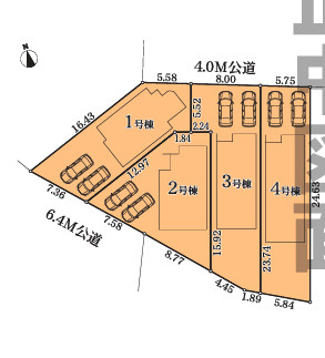 【区画図】 | 【名古屋市緑区鳴丘2丁目822新築戸建3号棟】✨️仲介手数料無料✨️常安小学校・扇台中学校