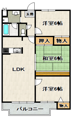コスモ御殿山の間取り
