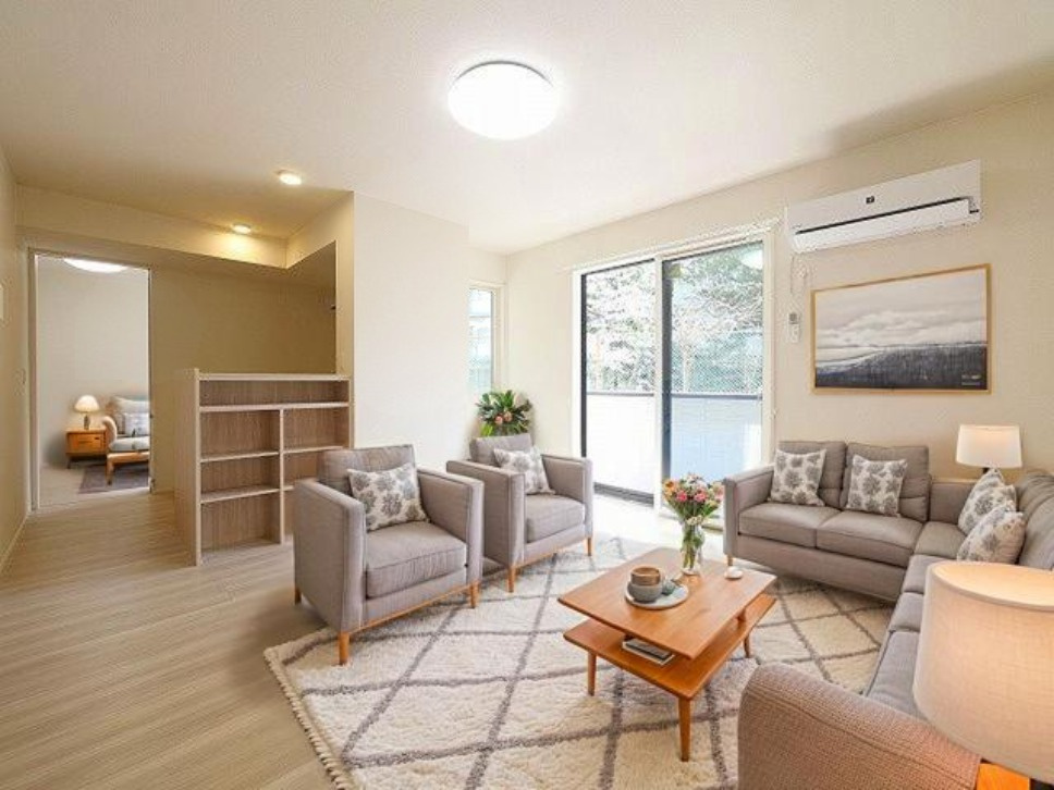 アウスレーゼ高畑の居間・リビング|CGで家具等を配置したもので家具等は含まれません。