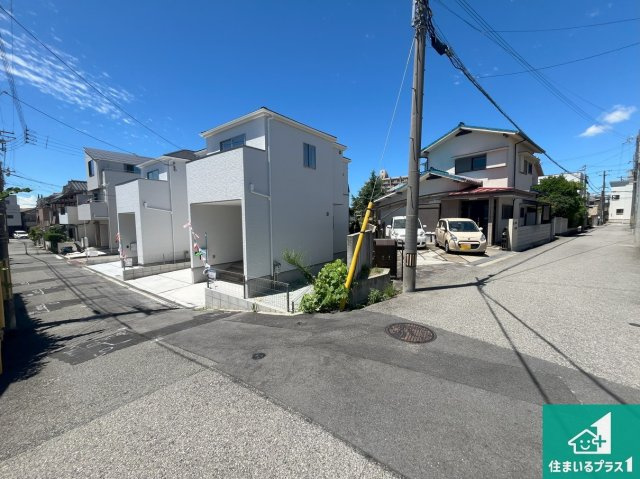 明石市東野町　第1期　新築一戸建ての前面道路含む現地写真|車通りの少ない前面道路！お子様がいらっしゃるご家族でも安心！