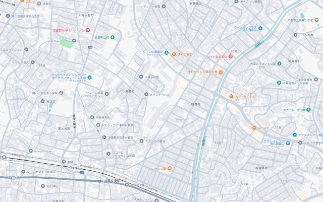明石市東野町　第1期　新築一戸建ての地図