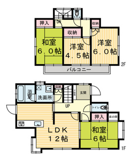 【間取り】 | N松原貸家