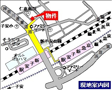 ヘーベルメゾン新子安の地図|耐震耐火旭化成ヘーベルメゾン