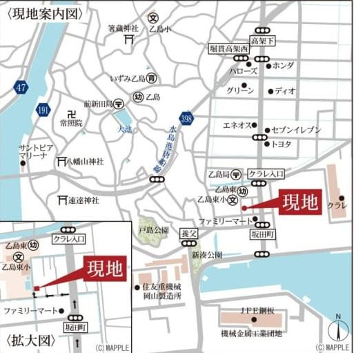リーブルガーデン　倉敷市玉島乙島(第13)【仲介手数料無料】の地図