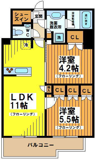 【間取り】 | JPnoie下高井戸