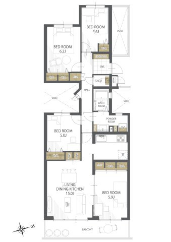 【間取り】コープヒルズ美桜 