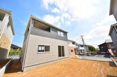 【外観】 | CGかすみがうら市下稲吉第14【全7棟】 | 5号棟外観　7/25撮影　■お客様のご都合に合わせてご案内できますのでお気軽にお問い合わせください。
