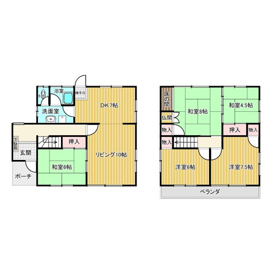 【間取り】 | 羽島郡笠松町門間・戸建