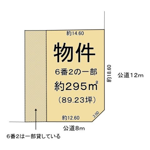 岐阜市六条北・土地の土地図