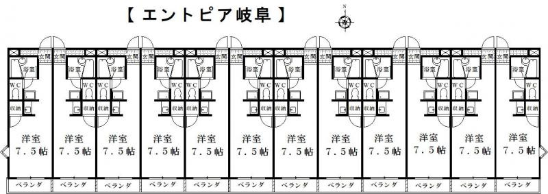 エントピア岐阜・エントピア岐阜２の間取り