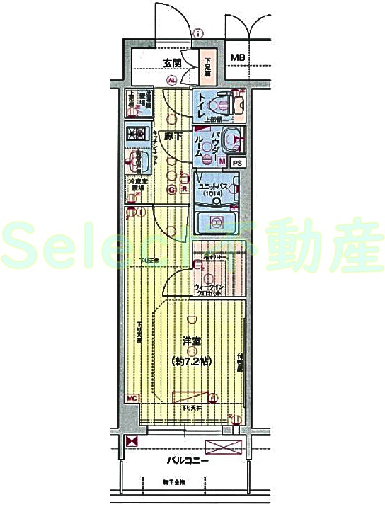 プレサンス丸の内アデルの間取り