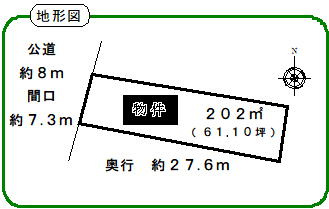 羽島市福寿町浅平・土地の土地図