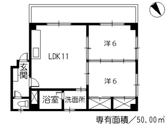 【間取り】 | 大上ビルⅡ