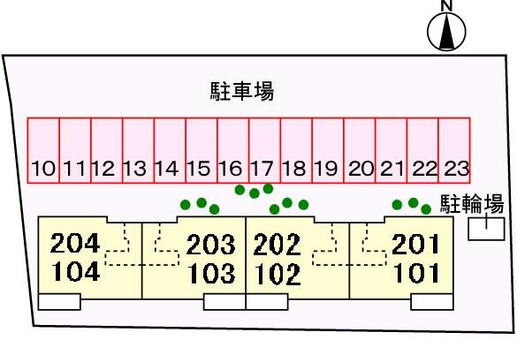 グレイス　リリー　Ａの駐車場