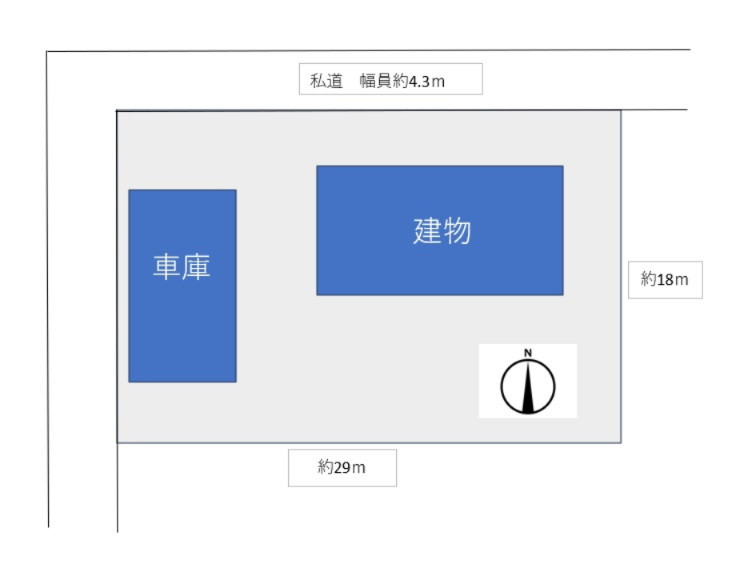 守山区上志段味戸建の区画図