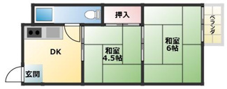【間取り】 | 菊水マンション