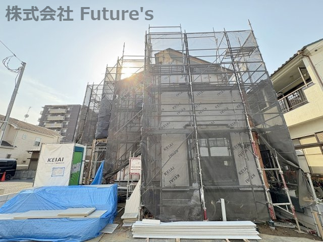 三郷市谷口　新築戸建　全1棟の外観|現地の写真になります。