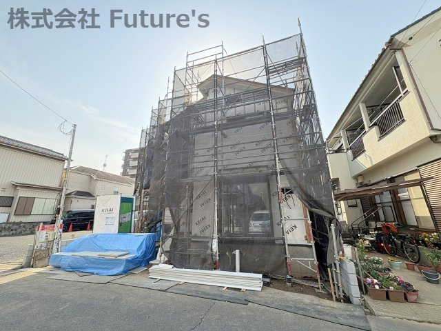 三郷市谷口　新築戸建　全1棟の外観|現地の写真になります。