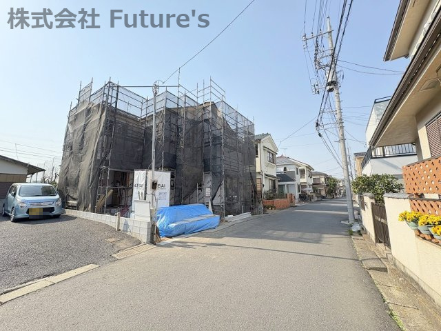 三郷市谷口　新築戸建　全1棟の前面道路含む現地写真|前面道路含む現地写真です。