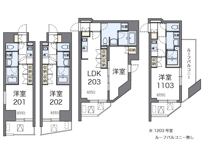 【間取り】 | ＬＯＶＩＥ文京音羽 | 203参照
