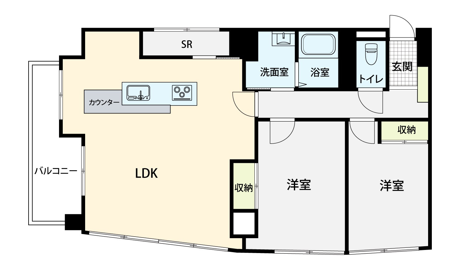 メリディアンコートの間取り