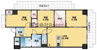 【間取り】 | インプルーブ天満橋（旧ロフティネススクエア