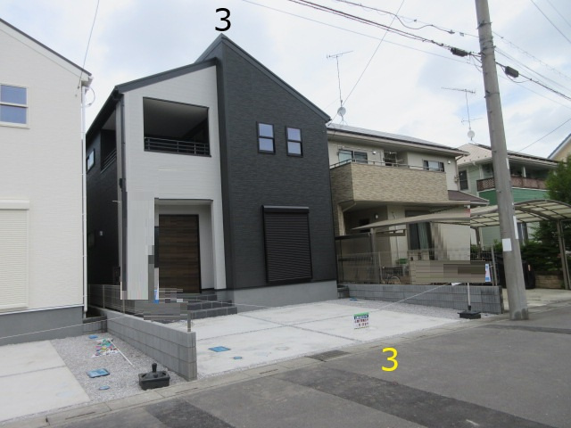 【仲介手数料無料】新築戸建　リーブルガーデン熊谷市末広4-2-22（全3棟）の外観