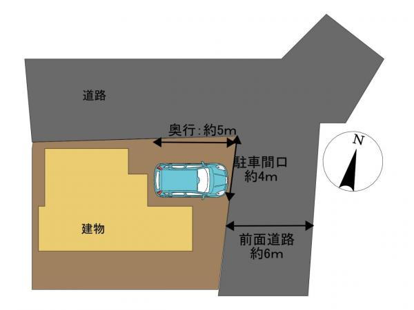 高知市福井町 戸建ての区画図