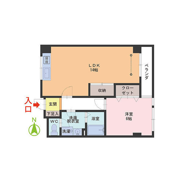 プリメーラ二の宮の間取り