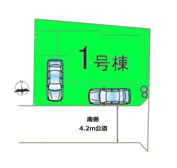 【区画図】 | ハートフルタウン高崎市並榎町6期ー① | 西小学校、並榎中学校まで徒歩7分圏内！
ベルクまで約500ｍとお買い物便利！