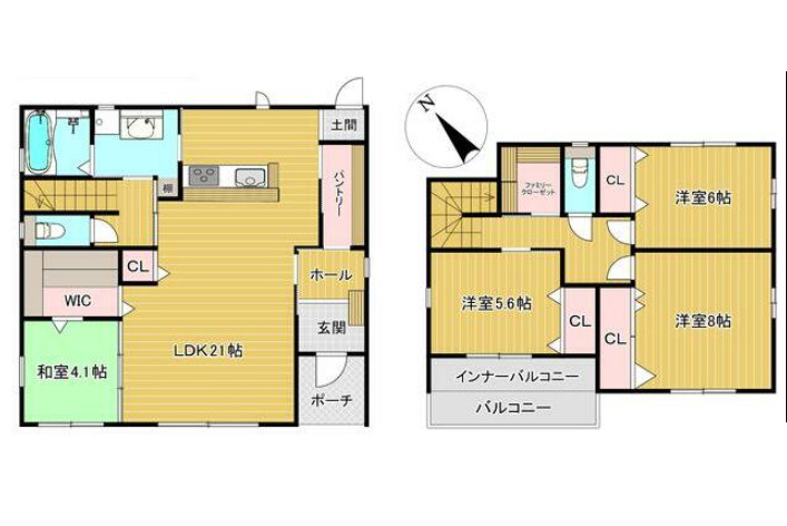 中古住宅　倉知の間取り