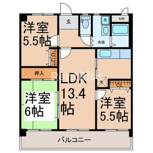 クオーレ佐千原の間取り|間取り図