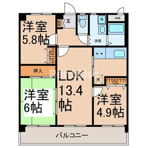 クオーレ佐千原の間取り