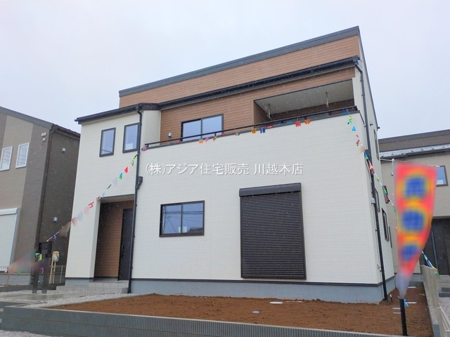 月々9万円台～　新築戸建　川越市大袋の外観|2号棟　外観　完成済