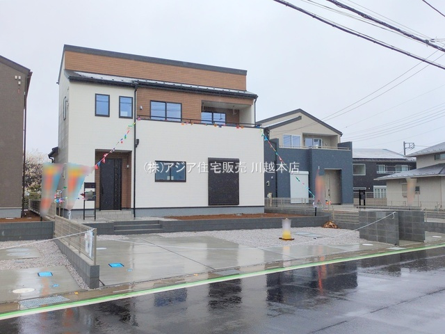 月々9万円台～　新築戸建　川越市大袋の外観|2号棟　外観　完成済