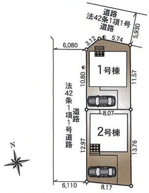 耐震+制震の家 高須町：住宅性能取得物件 1号棟 の区画図|★先着順販売受付開始！
◎耐震+制震の家 高須町：1号棟
◎住宅性能評価取得物件
◎価格への挑戦と性能にもこだわった家
◎高須小学校徒歩14分
◎東尾道駅徒歩5分
◎現地見学随時対応！