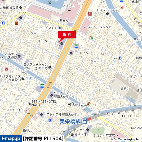 Dパーキング（アクアチッタナハ）の地図