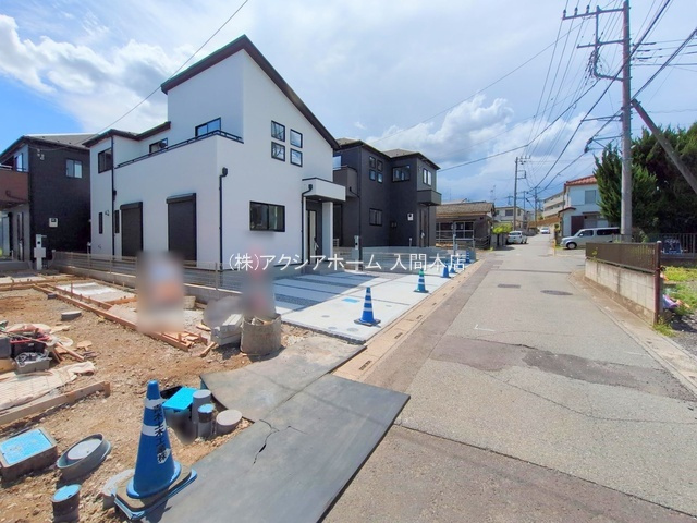 入間市上藤沢・全6棟　新築一戸建　3号棟　～全室南東向き～の前面道路含む現地写真
