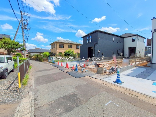 入間市上藤沢・全6棟　新築一戸建　4号棟　～LDK16帖～の前面道路含む現地写真|現地写真（2025年7月10日撮影）