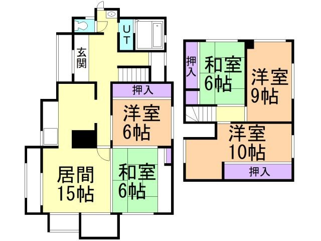 室蘭市港北町5丁目120-9戸建の間取り