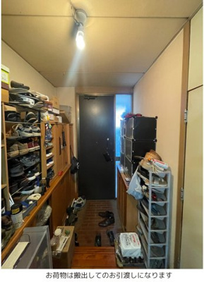 【玄関】 | 筑西市下野殿4LDK平家中古住宅 | お荷物は搬出してのお引渡しになります 