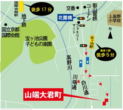 【地図】 | 山端大君町　新築戸建【2025年6月完成予定】