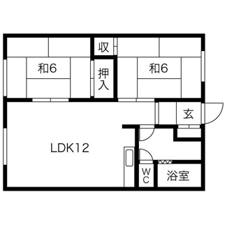 【間取り】 | グリーンハイツA棟