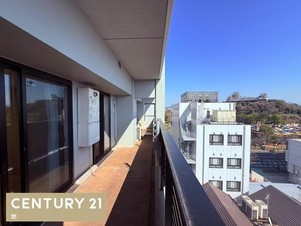 デュオヒルズ和歌山城のバルコニー