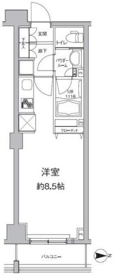 【間取り】 | クリオ平和島 | 間取り図