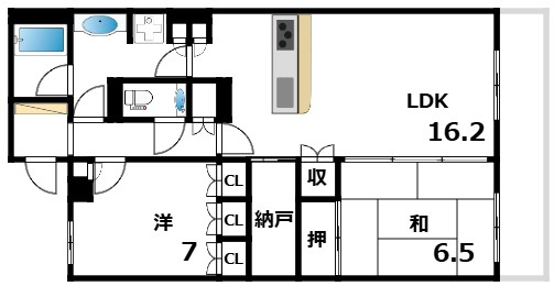 グランドメゾン住吉本町ネクスの間取り