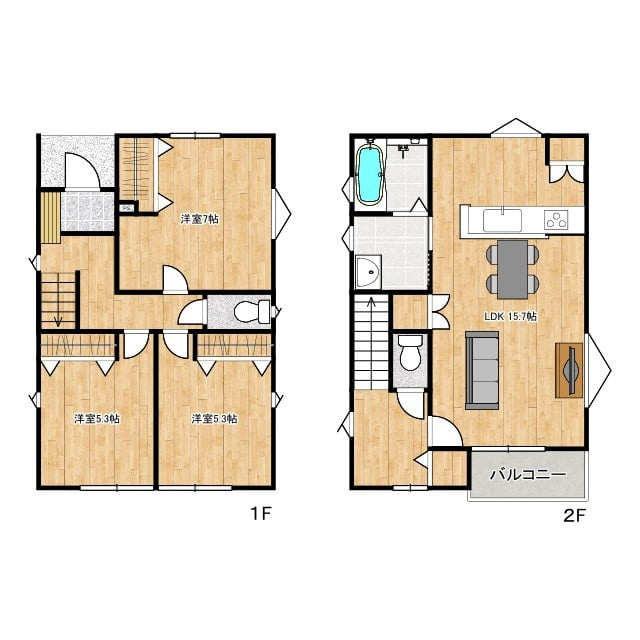 長野市吉田の間取り|完成済み物件！いつでも見学可能です♪お問合せは＜Tel 026-477-7419＞まで♪ 