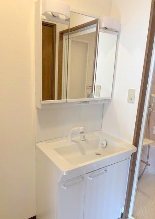 大安寺5丁目貸家の独立洗面台