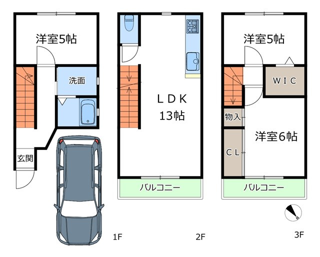 【間取り】 | 豊中市夕日丘3丁目中古戸戸建 | エイブルにて取扱い可能な住宅ローンは、全部で10種類以上！お客様にピッタリの住宅ローンを当社のFPよりご案内させて頂きます。住宅ローンのご相談だけでも、お気軽にご相談下さいませ。